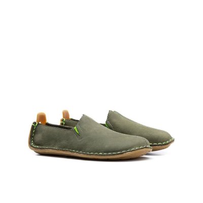 Vivobarefoot Kids' Ababa School Shoes - Green USA [HXJ167038]